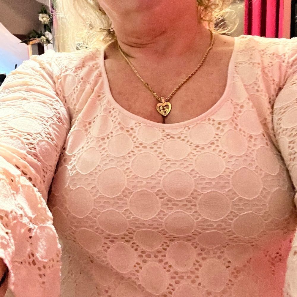 Ronni Nicole XL Lace Dress Lite Pink - Picture 6 of 10